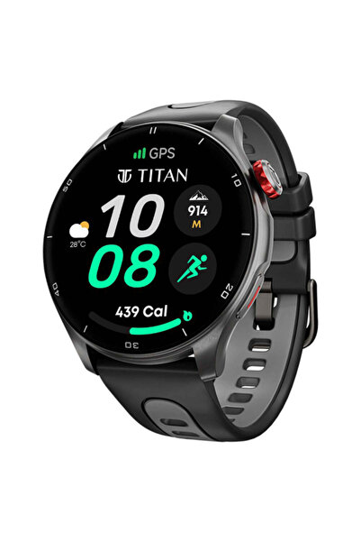 Titan Men's Smart Black Dial Watch - 90206AP01