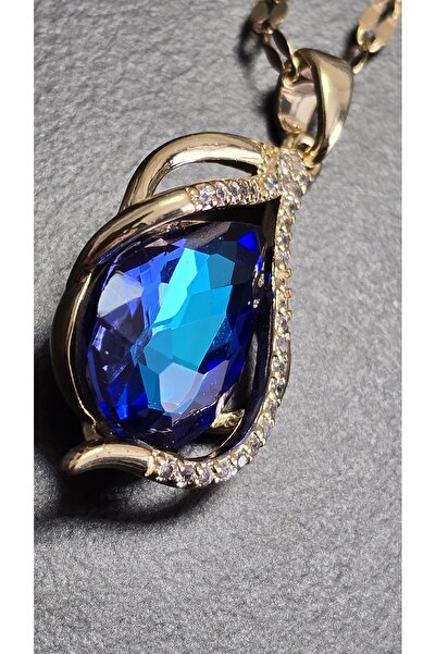 stainles steel Zirkon Taşlı Paslanmaz Çelik Kolye