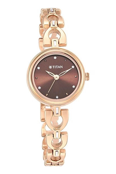 Titan Women's Analog Brown Dial Watch - 2601WM04