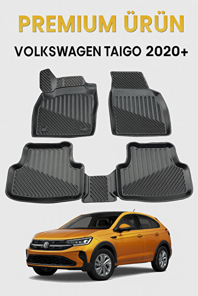 Black Gold Volkswagen Taigo 3D Havuzlu Oto Paspas Premium