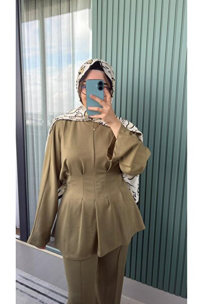 RAVENNE Luna Arkadan Bağlama Detaylı, Belden Pileli Alt-Üst Takım