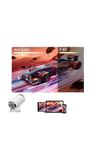 Generic HY300 Pro Mini Smart Projector – 160 ANSI Lumens, 720P HD, WiFi, Auto Keystone
