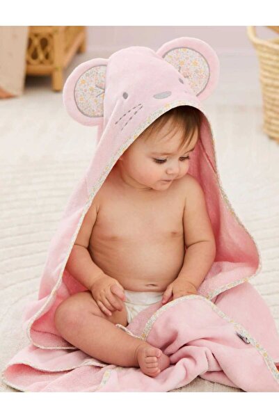 GÜRPAMUK HOME & BABY منشفة استحمام للأطفال من القطن العضوي 100% ناعمة للبنات ...