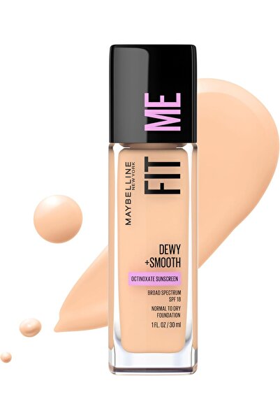 Maybelline New York كريم أساس Fit Me Dewy + Smooth 120 عاجي كلاسيكي، 1 أونصة ...