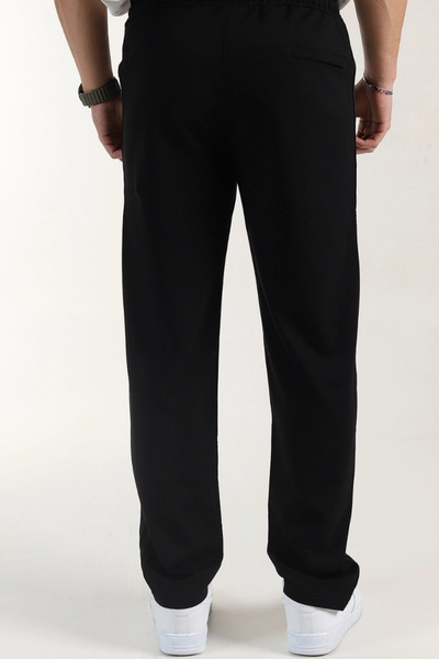 EXSPORT Συμπαγές φούτερ με 2 λωρίδες με φερμουάρ και ίσιο πόδι