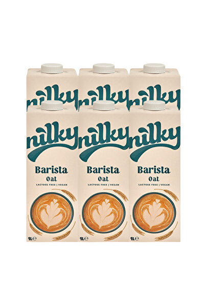 NİLKY Barista Yulaf Sütü Bitkisel Bazlı Laktosuz Vegan 6x1 lt