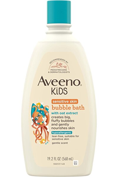 AVEENO Baby Kids Bubble Bath for Sensitive Skin with Oat Extract