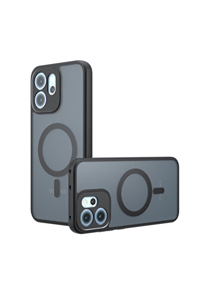 Techsuit Husa Oppo Reno 14 F PureFrost MagSafe, negru frost