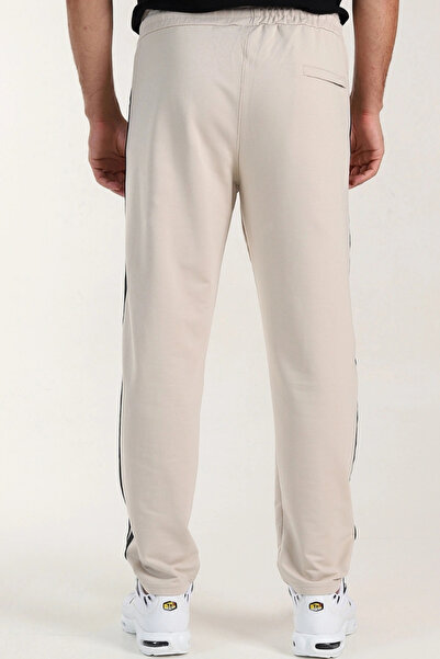 EXSPORT Συμπαγές φούτερ με 2 λωρίδες με φερμουάρ και ίσιο πόδι