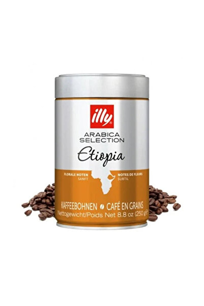 illy حبوب قهوة إثيوبية كاملة، 250 غرام