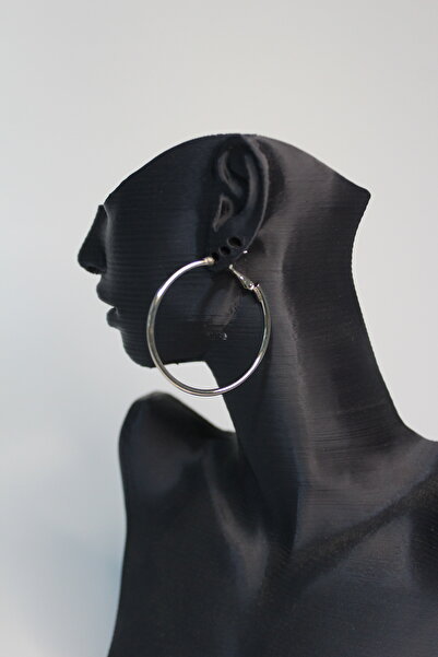 Nefi Jewelry Gümüş renk halka küpe