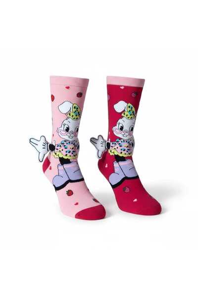 Aware Time 6-12 Yaş Kız Çocuk 3 Boyutlu Figürlü Çorap