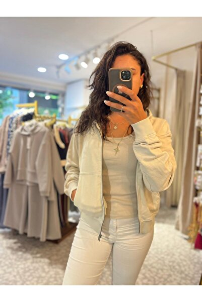 MU&ME BOUTİQUE SWEATSHİRT FERMUARLI CEPLİ