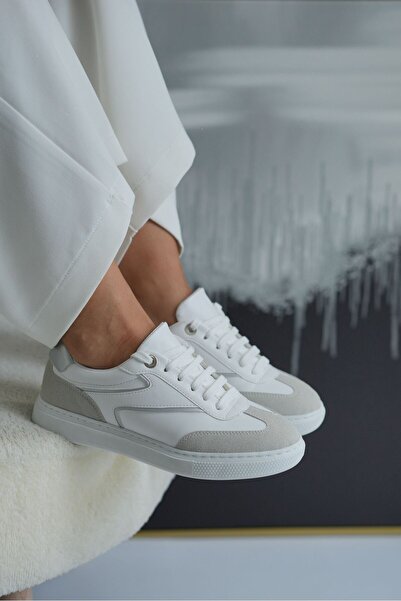 Elvin Shoe Γυναικεία λευκά αθλητικά παπούτσια Vena, καθημερινά αθλητικά παπού...