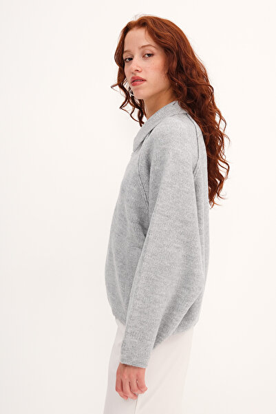 Addax Светр з поло-комірцем і застібкою-блискавкою H2381