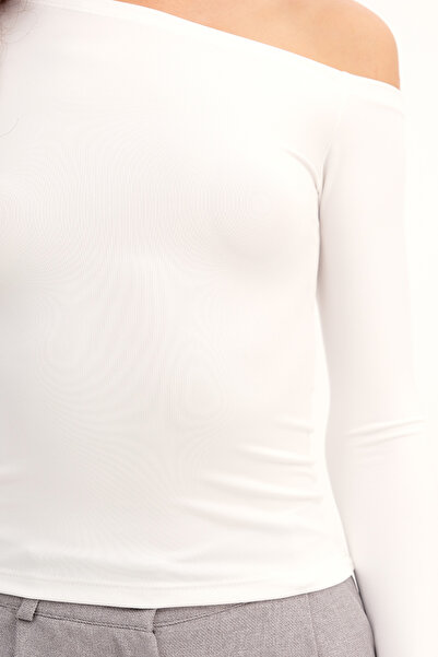 Addax Asimetrik Yaka Bluz B0579