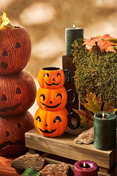 Karaca Halloween Boo Mug 3'lü Set
