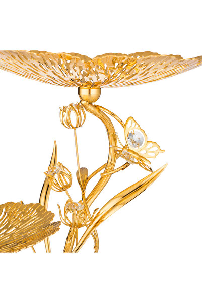 Dania Luxury metal serving stand with a botanical design - a touch of elegance to your table