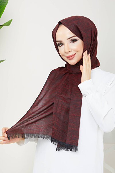 Feiza Collection Pamuklu Soft Bordo Şal