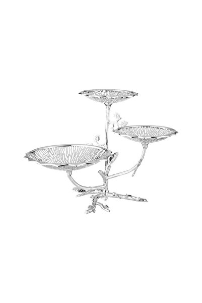 Dania Luxury metal serving stand with a botanical design - a touch of elegance to your table