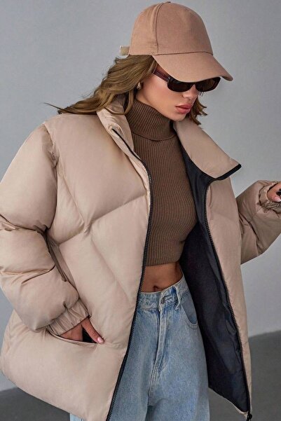 VAGGON Γυναικείο μπουφάν με φερμουάρ και τσέπες Vs01266