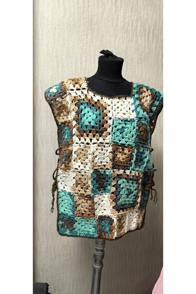 bymila El örgüsü motifli şal ,süveter