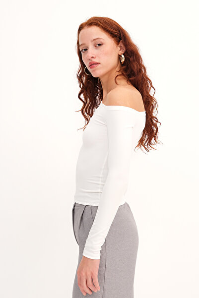 Addax Asimetrik Yaka Bluz B0579