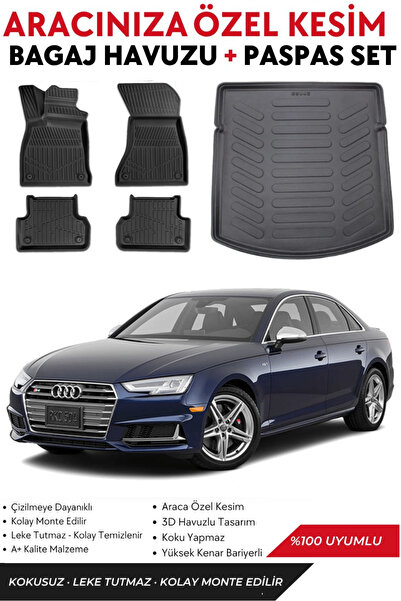 ko kaliteoto Audi A4 2017-2018-2019-2020-2021-2022-2023-2024 Model Bagaj Havu...