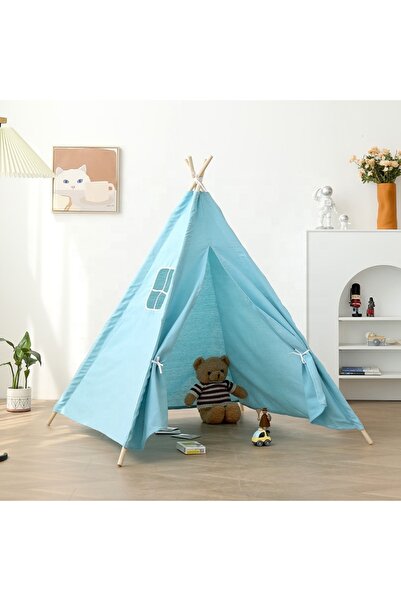 Biki Foldable Canvas Play Tent for Children Portable Kids Tent 110X100Cm