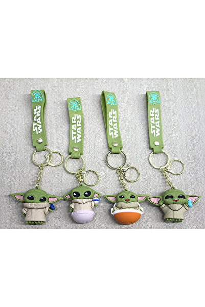 RiverWorld River World Keychain Silicone Baby Yoda