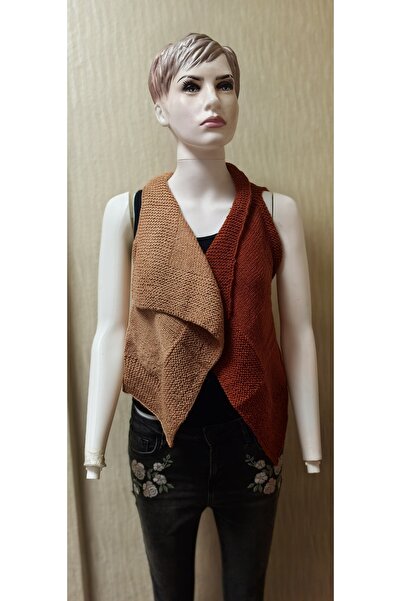 bymila سترة نسائية محبوكة يدويًا