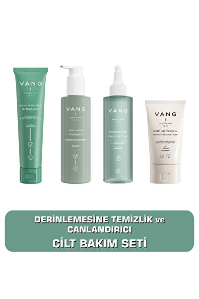 VANG Peeling + Yüz Yıkama Jeli + Gözenek Sıkılaştıcı Tonik + Yoğun Nemlendiri...
