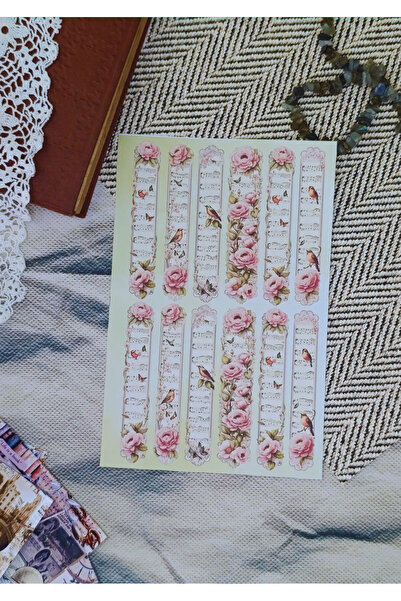 One Little Happiness Set de autocolante Washi cu flori – (Agendă, caiet, Bull...