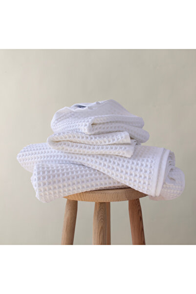 Püskül Tekstil Πολυτελές σετ πετσετών 4 τεμαχίων από βάφλα (2 μπάνιο + 2 χεριών), 100% βαμβακερές πετσέτες ποιότητας που στεγνώνουν γρήγορα