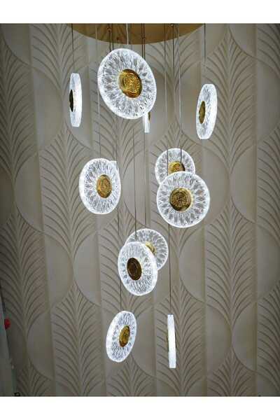 ZM AYDINLATMA Şık Tarz Modern LED Avize 12 li