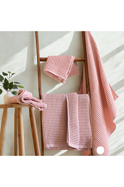 Püskül Tekstil Розкішний набір з 4 вафельних рушників (2 для ванної + 2 для рук), 100% бавовна, якісні рушники, що швидко сохнуть