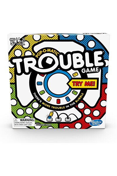 Hasbro Trouble Board Game for Kids Aged 5 and Above (2-4 Players)