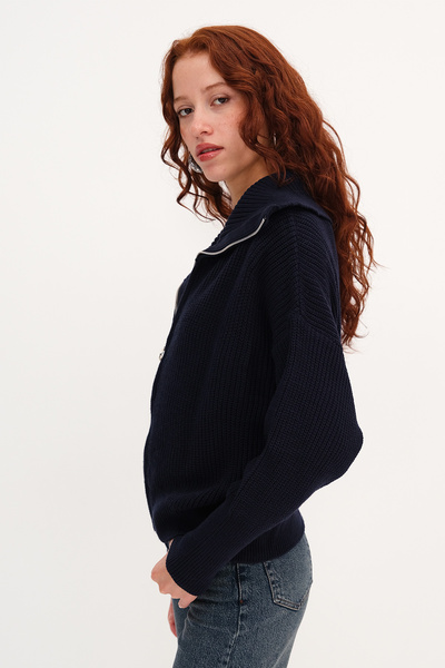 Addax Fermuarlı Triko Hırka H2887