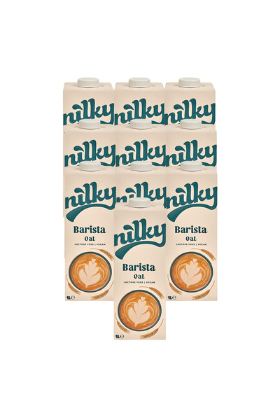 NİLKY Barista Yulaf Sütü Bitkisel Bazlı Laktosuz Vegan 10x1 lt
