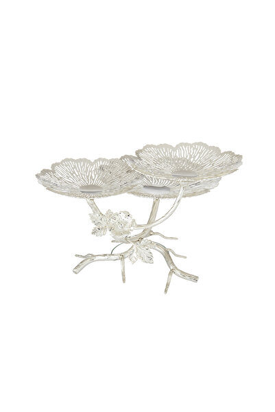 Dania Luxury metal serving stand with a botanical design - a touch of elegance to your table