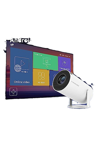 Generic HY300 Pro Mini Smart Projector – 160 ANSI Lumens, 720P HD, WiFi, Auto Keystone