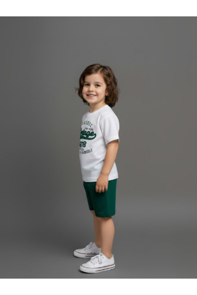 MİLANO KİDS Boy's Bottom Top Summer Suit