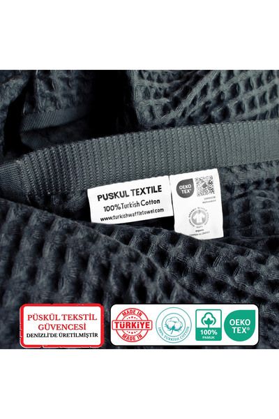 Püskül Tekstil Розкішний набір з 4 вафельних рушників (2 для ванної + 2 для рук), 100% бавовна, якісні рушники, що швидко сохнуть