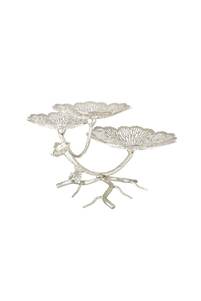 Dania Luxury metal serving stand with a botanical design - a touch of elegance to your table
