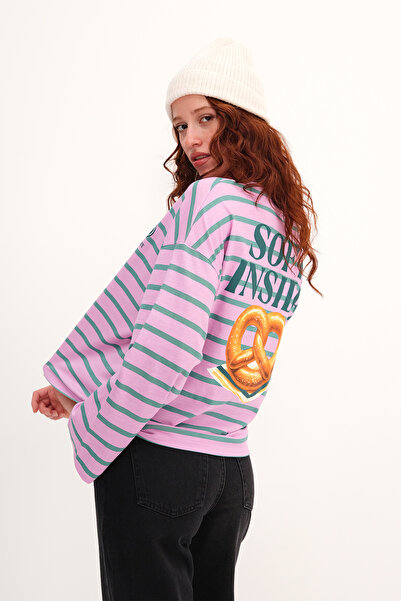 Addax Μακρυμάνικο μπλουζάκι με ρίγες P10552