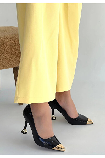 soonaksesuar Artem Black Patent Leather High Heels