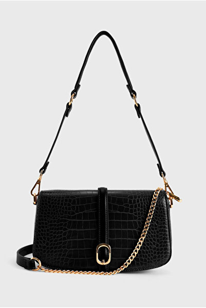 Love My Body Tokalı Zincir Detaylı Çanta