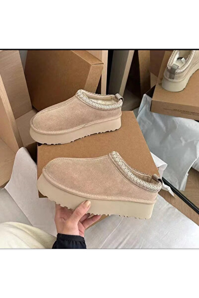 1way Modern design warm house shoes with fur lining