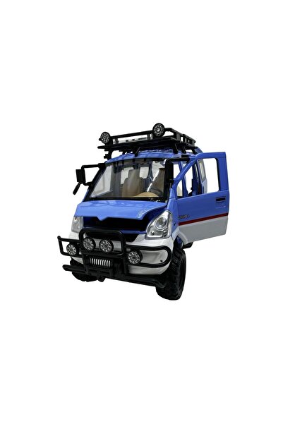 JPT 1:24 Scale Blue Off-Road Campervan Model with Lights