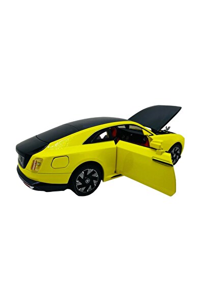 JPT Yellow Rolls Royce Wraith 1/24 Model with Lights & Sound